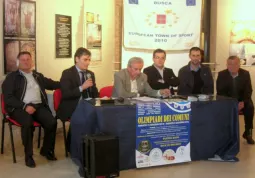 Da sinistra Gianfranco Ferrero, Giuseppe Lauria, Giangi Giordano, Marco Gallo, Fabrzio Devalle, Angelo Rosso durante la presentazione di ieri sera 