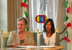 Gladys Sanchez Ferroni con Alessandra Boccardo, promotrice del gemellaggio