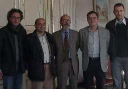 Da sinistra Giuseppe Delfino, Luca Gosso, Pietro La Ciura, Marco Gallo, Fabrizio Devalle