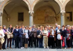 Foto di gruppo dopo la visita la cenacolo leonardesco