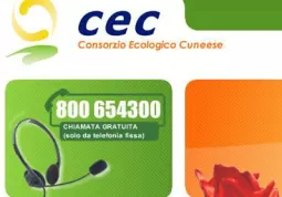 Informazioni circa la raccolta dei rifiuti sul territorio del comune  al numero verde gratuito 800.65.43.00 (dal lunedì al venerdì dalle 8 alle 17, solo da telefono fisso) o sul sito internet www.cec-cuneo.it 