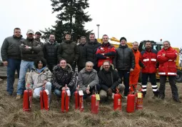 BUSCA EVENTI. Il gruppo dei partecipanti al secondo Corso Sicurezza