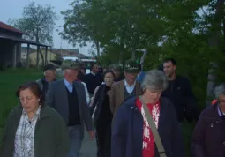 In marcia verso la frazione Ceretto, al confine fra Busca e Costigliole Saluzzo