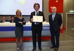 L'assessore Giuseppe Delfino ha ritirato il premio