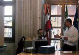 Un momento della presentazione, ieri in municipio