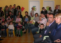 Anche le famiglie hanno partecipato all'inaugurazione