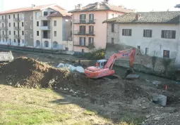 Lavori lungo il corso del torrenteTalut