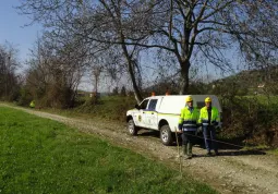 Lavori ai piedi della collina