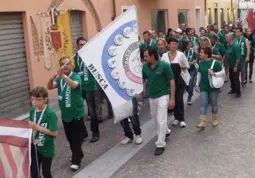 La squadra di Busca all'inaugurazione