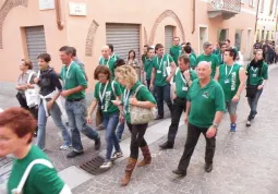 La squadra di Busca all'inaugurazione