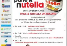 Sabato si tenterà di ottenere il record del 'pane e nutella' più lungo...