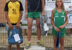 Il podio della categoria Ragazzi nella gara di Pratavecchia