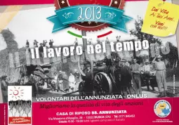 Il calendario 2013 dei Volontari dell'Annunziata, con le fotografie dei 'lavori nel tempo' 