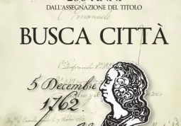 Una delle due cartoline stampate in occasione dell'annullo filatelico per i 250 anni di Busca Città