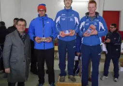 Il podio della categoria Juniores con il vice-sindaco, Marco Gallo