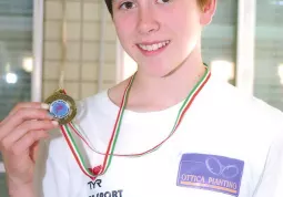 Anna Tardivo con la  medaglia di bronzo