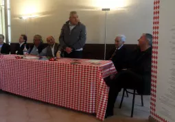 Giampiero Marino, presidente di Busca Eventi, durante la presentazione del progetto Sulle strade dei Grimaldi di Busca