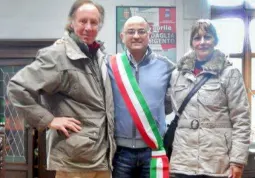 I due argentini ospiti ieri in municipio