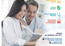 La locandina che pubblicizza i nuovi servizi online dell'Asl CN1