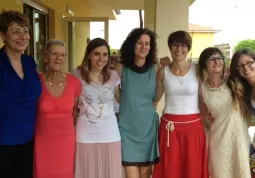 Le educatrici del micronido. Da sinistra  Carola, Emilia, Egle (cuoca), Federica, Milena, Clelia, Valentina, Arianna