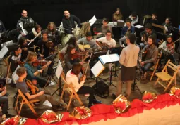 L'orchestra del Vivaldi durante una prova