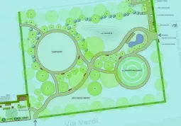 Il progetto del parco in piazza Dante è stato avviato grazie ai contributi del Lions Club Busca e Valli e del Comune ed è in corso di realizzazione