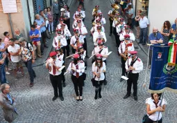 il Complesso Bandistico Musicale Castelletto di Busca, qui una settimana fa in occasione dell'inaugurazione di Mirabilia