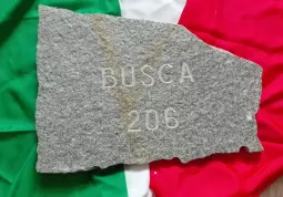 I Caduti di Busca nella Grande Guerra furono  206. La pietra che sarà posizionata nell'area monumentale “Nuraghe Cervu” alle porte di Biella