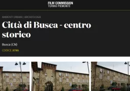 Busca entra nella banca dati di Film Commission Torino Piemonte