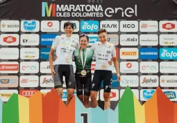 Samantha Arnaudo ha conquistata la Maratona delle Dolomiti-Enel: 138 cm in 5h05'44''