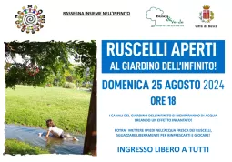 Domenica ruscelli aperti nel Giardino dell'infinito