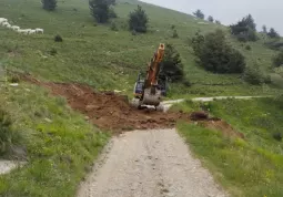 Lavori lungo la Strada dei Cannoni