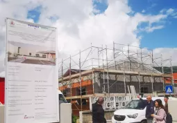 Il sopralluogo dell'Ufficio Tecnico insieme al Sindaco Ezio Donadio e l'assessora all'Istruzione Lucia Rosso