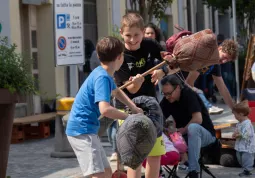 Piazza Savoia dedicata ai giochi per i bambini