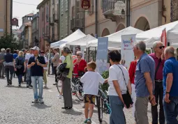 Piazza della Rossa durante un momento della Fiera