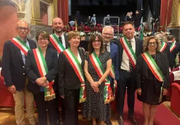 Ezio Donadio insieme ad altri Sindaci del territorio
