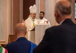 Un momento della Santa Messa presieduta dal Vescovo di Saluzzo Mons. Cristiano Bodo