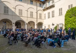 Il pubblico durante la conferenza d'inaugurazione