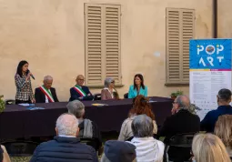 L'intervento della curatrice della mostra Cinzia Tesio