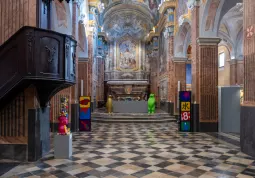 Una delle opere esposte nella Chiesa di San Gregorio