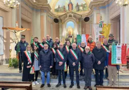 I rappresentanti delle autorità civili al termine della Santa Messa