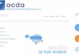 La prima pagina del sito internet dell'Acda