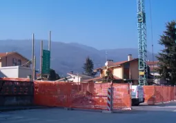 Il cantiere in via Pes di Villamarina