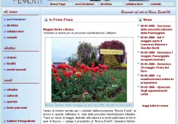 L'home page del sito Busca Eventi