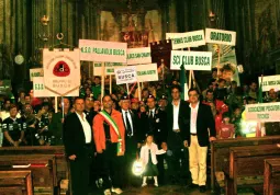 Il corteo del mattino si Ã¨ concluso in chiesa con la celebrazione della Messa: il gruppo in parrocchia dopo la funzione religiosa. Anche l'oratorio ha partecipato all'evento