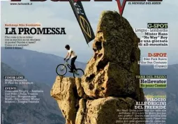 La copertina dell'ultimo numero in edicola della rivista specializzata Tutto Moutain Bike con il titolo sul Bike Park di Busca