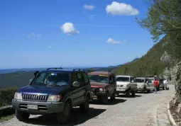 La carovana di Fuoristradamania nel recente  viaggio in Croazia 