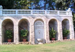 Nel giardino delle Dalie, le piante di agrumi non stonano affatto