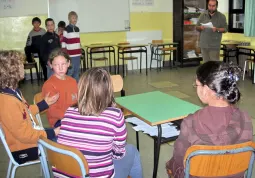 Si prova la scena finale di Canto di Natale