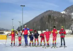 La squadra agonistica 2006 di sci nordico dello Sci Club Busca